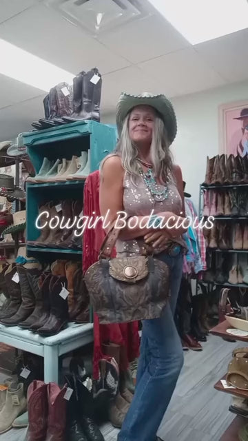 Double Cowboy Boot Purse DB326